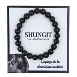 PULSERA MINERAL SHUNGIT 6MM REF  11