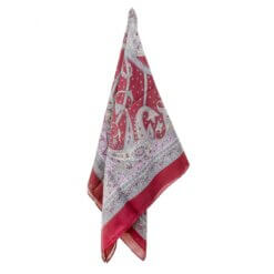 Pañuelo seda 1x1 rojo