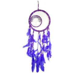 ATRAPASUEÑOS ARBOL EN CIRCULO 16CM LILA