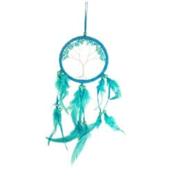 ATRAPASUEÑOS ARBOL DE LA VIDA 11CM AZUL