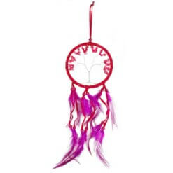 ATRAPASUEÑOS ARBOL DE LA VIDA 11CM ROJO