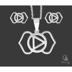 PENDIENTES COLGANTE ACERO CHAKRA TERCER OJO