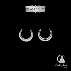 Pendientes Plata de Ley 925 MEDIA LUNA 2.00