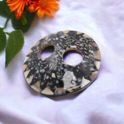 BROCHE COLOR PARA PAREO 8 CMS - negro