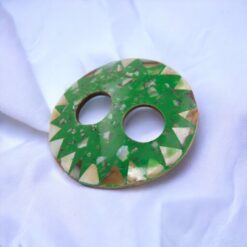 BROCHE COLOR PARA PAREO 8 CMS - verde