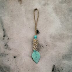 CONCHA COLGANDO 7 CMS - turquesa