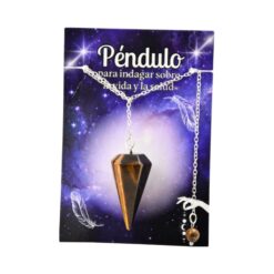 Péndulo Facetado Mineral - Ojo de Tigre REF 6