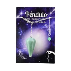 Péndulo Facetado Mineral - AVENTURINA REF 6