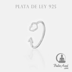 Anillo Plata de Ley 925 CORAZON Y FLECHA REF  390
