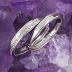 Anillo Plata de Ley 925 DOBLE ARO CORAZON REF 1190