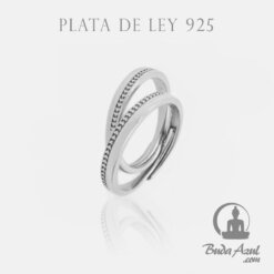 Anillo Plata de Ley 925 DOBLE ARO CORAZON REF 1190