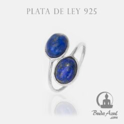 Anillo Plata de Ley 925 DOBLE LAPISLAZULI REF  690