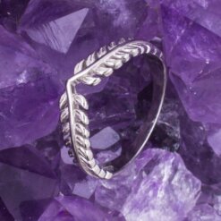 Anillo Plata de Ley 925 HOJAS LAUREL REF  690