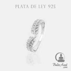 Anillo Plata de Ley 925 HOJAS LAUREL REF  690