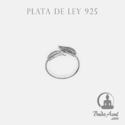 Anillo pie Plata de Ley 925 HOJAS REF  390