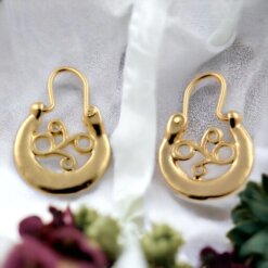 Arete Canario ZAMAK Plateado Peq  17mm