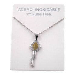 COLGANTE ACERO BICOLOR LLAVE SAN BENITO REF-4