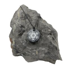 COLGANTE SHUNGIT GRABADO MOD  5 GEOMETRIA