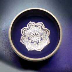 CUENCO TIBET BRONCE FLOR DE LOTO GRANDE LILA 3390