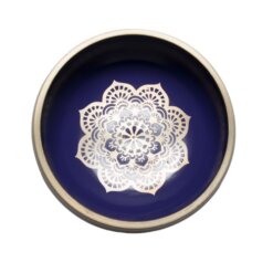 CUENCO TIBET BRONCE FLOR DE LOTO GRANDE LILA 3390