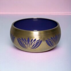 CUENCO TIBET BRONCE FLOR DE LOTO GRANDE LILA 3390