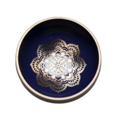 CUENCO TIBET BRONCE FLOR DE LOTO PEQUEÑO LILA 1690