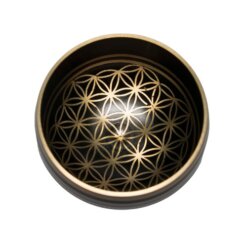 CUENCO TIBETANO BRONCE FLOR DE LA VIDA PQ REF 1690