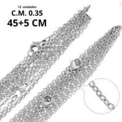 Cadena Acero inoxidable CM 0 35 - 45 5CM PLATEADO