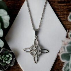 Colgante Acero Gris Nudo Brujas 290 -10