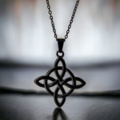 Colgante Acero Negro Nudo Brujas - REF 290 Mod  05