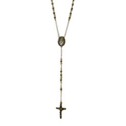 Colgante Acero Rosario SAN BENITO 4mm - DORADO