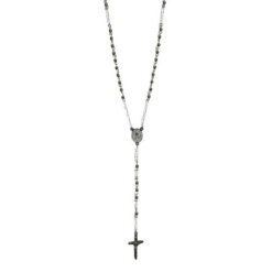 Colgante Acero Rosario SAN BENITO 4mm - PLATEADO