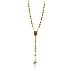Colgante Acero Rosario SAN BENITO 6mm - DORADO
