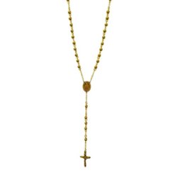 Colgante Acero Rosario VIRGEN 6mm - DORADO