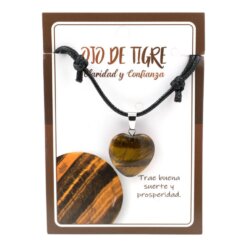 Colgante Corazón OJO DE TIGRE 3