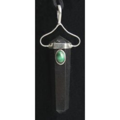 Colgante Doble Punta con Piedra turmalina REF 7