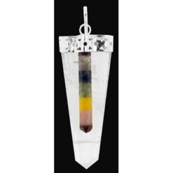 Colgante Flat Punta Chakras CRISTAL