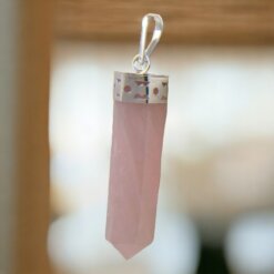 Colgante Lápiz Cuarzo rosa REF 3