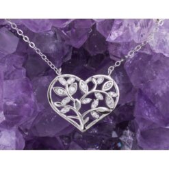 Colgante Plata CORAZON   CADENA CIRCONITAS REF1190