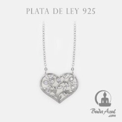 Colgante Plata CORAZON   CADENA CIRCONITAS REF1190
