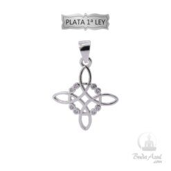 Colgante Plata Ley Nudo de Bruja Circonitas REF290