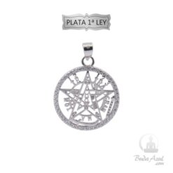 Colgante Plata Ley Tetragramaton Circonitas REF590