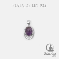 Colgante Plata OVALADO AMATISTA REF  590
