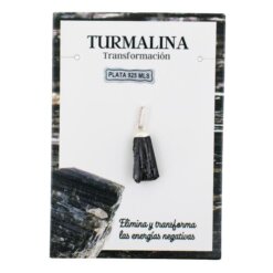 Colgante Plata de Ley 925 mineral TURMALINA