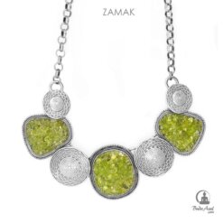 Collar Zamak TRIPLE OLIVINA