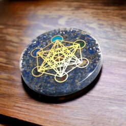 Disco Metatron Orgonita 9 cm - Lapislazuli  REF790