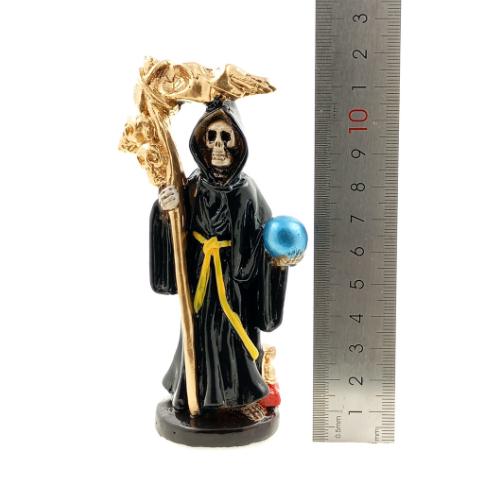 Figura Santa Muerte 12 cms - NEGRO