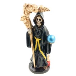 Figura Santa Muerte 12 cms  - NEGRO