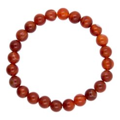 PULSERA MINERAL CORNALINA 6MM REF  5