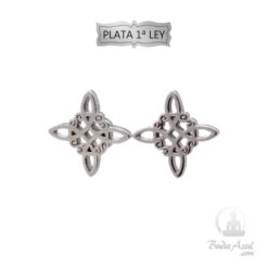 Pendientes Plata de Ley Nudo de Bruja REF  490